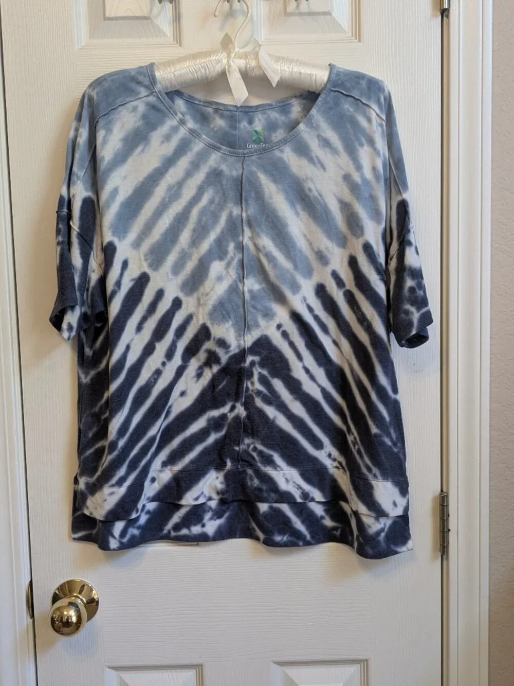 Green Tea Relaxed Fit Tie Dye T-shirt Size X-Large - Picture 1 of 6
